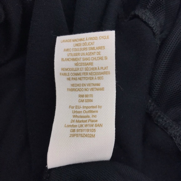 Free People Black Grey Rock Princess Rose and Tulle Dress - Picture 9 of 9